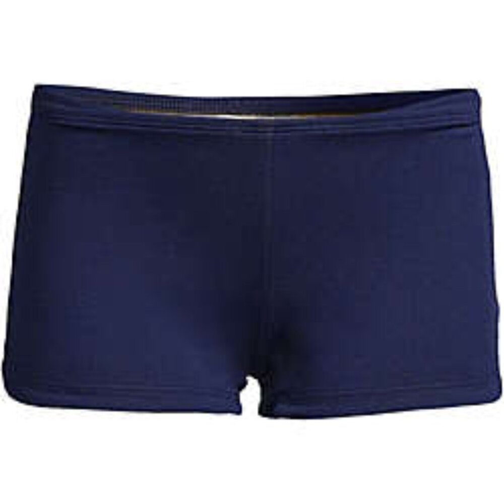 Lands' End Girl's Slim Boy Shorts Swim Bottoms